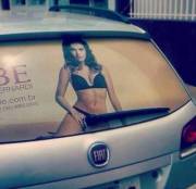 Rear Window Of A Car. [Found On /R/Crappydesign]