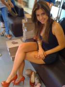 Trying On High Heels