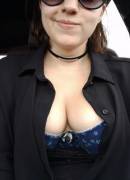 Pulling Out My Tits For Master On My Lunch Break.