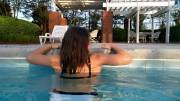 Slo-Mo Getting Out Of The Pool [F]Rom Behind