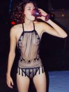 This Brunette Babe Is Thirsty In More Ways Than One