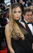 Nabilla Benattia In A See Through Dress