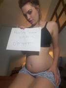 Hey Guys! Early Preggo At Just 13 Weeks Stopping By To Verify And Show Off :)