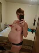 By Popular Demand, My Pregnant Sel[F] Showing Off At 36 Weeks ;)