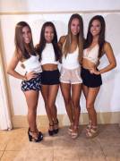 Brunettes With Bronze Legs