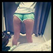 Very, Very Tiny Denim Shorts