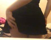 Lifting Up Her Skirt