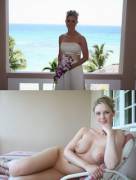 Got Naked So Soon After The Wedding She Hasn't Even Let Down Her Hair Yet!