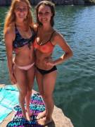 Sexy Brunette With See Through Top