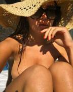 Sabine Jemeljanova With A Hat