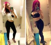 Was Invited To Post Here, So Here's A Couple Of Shots Of Me In Some Latex Leggings!