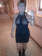 Too Drunk To Realise That She Should've Also Worn A Bra... (Mic)