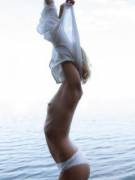 Louise Mikkelson At The Beach...