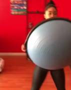 Ariane Andrew In Leather-Front Leggings (1Mic)