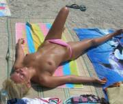 Her Face Is Almost The Same Shade As Her Bottoms.