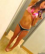 Mis-Matched Pair In Dressing Room