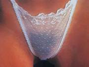 Tiny White Lacy Panties