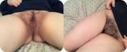 New Year New Hairy Pussy... Before And After