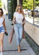 Charlotte Mckinney In Jeans And A White Top