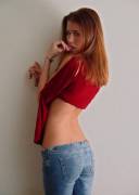 Little Butt In Low Jeans