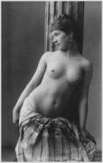 Nude In Wrap With Palm Tree Motif (C. 1900'S)