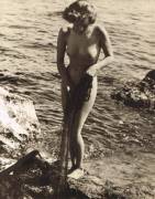 Nude With A Net Photographed By John Everard (C.1930'S)