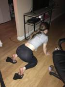 Watching Her Play With Her Dog