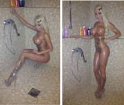 Plastic Princess In The Shower