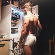 A Fridge Full Of Food .... Or ... Sex ??!! He Can't Decide....