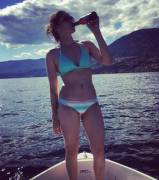 On The Lake With A Beer