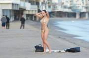 Francesca Eastwood (Clint's Daughter) Topless On A Beach