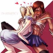 Mercy Deep Dives Into Pharah (Iamfishtail)