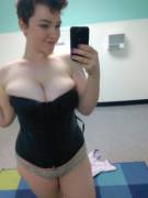 I Seriously Love My Corset Cleavage!!