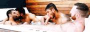 Foursome In The Hot Tub
