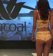 Bouncing Boobs In See-Through Lingerie