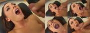 Squeezing A Fresh Load Into Her Mouth