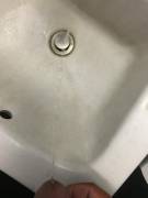 (M) Pissing In The Sink At Work
