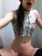 Dressed Like A Slut On The Toilet