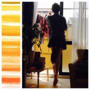 Domestic Pup Does Laundry In Rural Japan