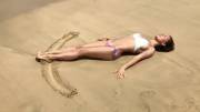 Anna Sidorova Making A Sand Angel