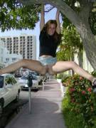 Imitating A Monkey Around Town