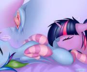 Twilight Sparkle Dining And Dashing... Oh Wait, Dining On Dashie (Artist: Twiren)