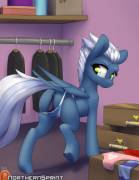 Night Glider Trying On Some Underwear (Artist:northernsprint)