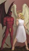 Angel And Devil (X-Post From Hentaichastity)