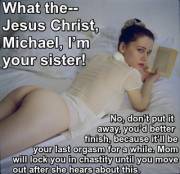 Sister (X-Post From /R/Keyholdercaptions)[Chastity, Family]