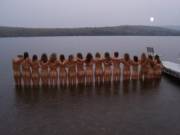 Women's Track Team Skinny-Dipping