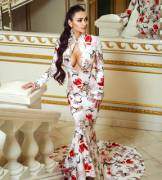 White Dress, With Cleavage Window