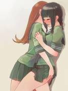 Tribbing Her Against The Wall