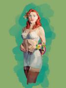 (Oc) Redhead Pinup Model