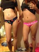 Showing Off Their Vs Panties